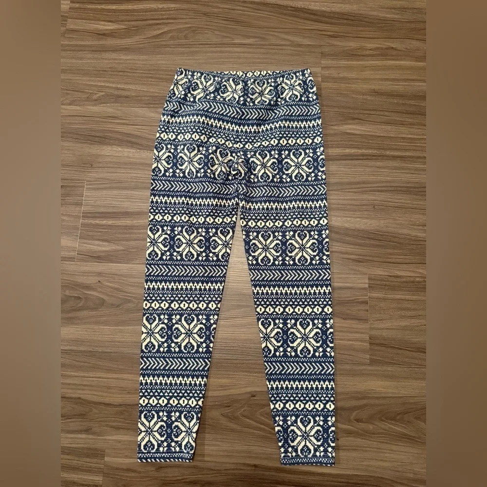 Polo by Ralph Lauren Kids Leggings - Navy and Cream size XL